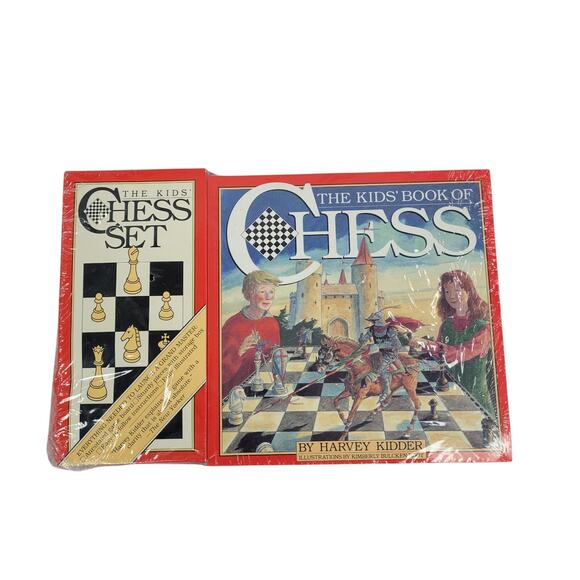 The Kids' Book of Chess and Chess Set - Paperback By Kidder, Harvey - Picture 1 of 4